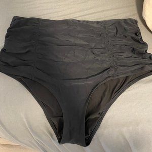 High-waisted swimsuit bottoms